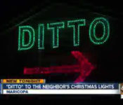 “Ditto” Christmas Lights Home in Maricopa Arizona