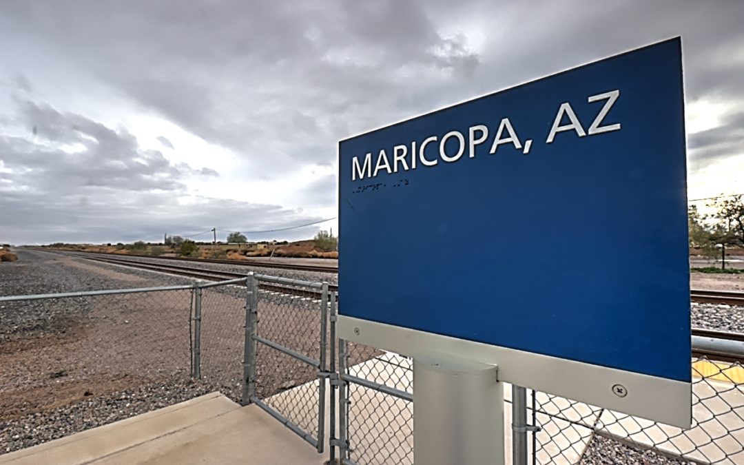 Amtrack Train in Maricopa Arizona:  A 20 Minute Delay