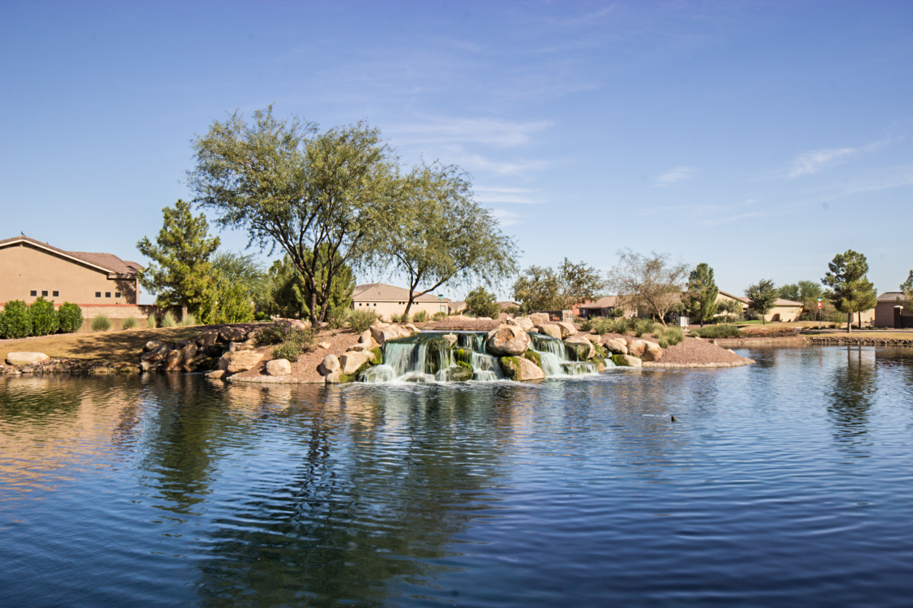 Video: Overview of Lake @ Front Entrance in Province, Maricopa Arizona 85138